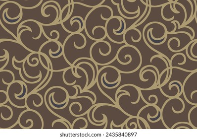Abstract Shapes with line, Seamless Vector Pattern.