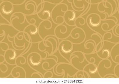 Abstract Shapes with line, Seamless Vector Pattern.