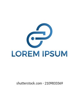 Abstract shapes logo design template
