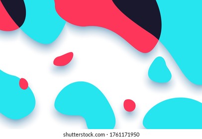 Abstract shapes modern background, cover, wallpaper. Liquid shapes backdrop. Social media concept. Vector illustration. EPS 10