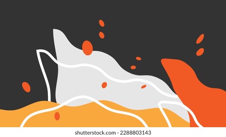 Abstract Shapes Modern Background. Dynamic geometric shapes compositions. Flat and clean style. Applicable for any graphic works.