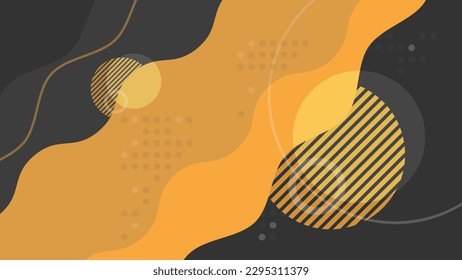 Abstract Shapes Modern Background. Dynamic geometric shapes compositions. Flat and clean style. Applicable for any graphic works.