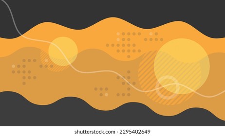 Resumen Formas De Fondo Moderno. Composiciones geométricas dinámicas. El estilo es plano y limpio. Aplicable a cualquier obra gráfica.