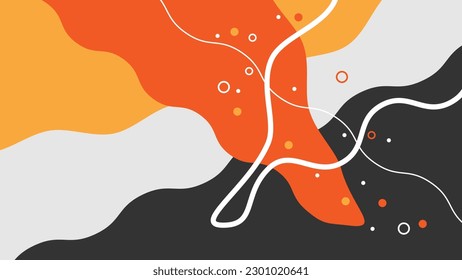 Abstract Shapes Modern Background. Dynamic geometric shapes compositions. Flat and clean style. Applicable for any graphic works.
