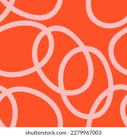 Abstract shapes modern pattern design. Hand drawn vector illustration