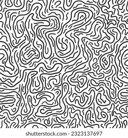 Abstract shapes modern pattern design. Hand drawn vector illustration. Trendy organic seamless pattern