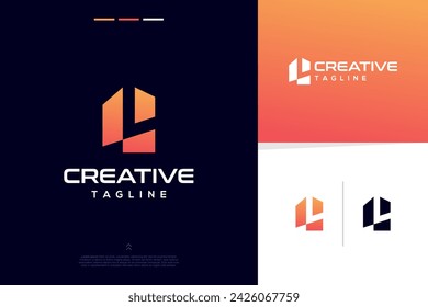 Abstrakte Formen moderne Technologie Logo Design