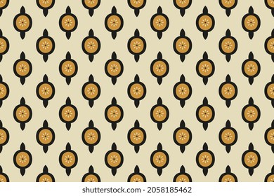 Abstract shapes motif basic geometric pattern classic monochrome light beige continuous background. Modern fabric design textile swatch ladies dress, man shirt allover print block. White brown palette