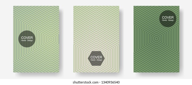 Abstract shapes of multiple lines halftone patterns. Elegant patchy mockups. Halftone lines annual report templates. Modern branding. Cool abstract shapes gradient texture backgrounds.