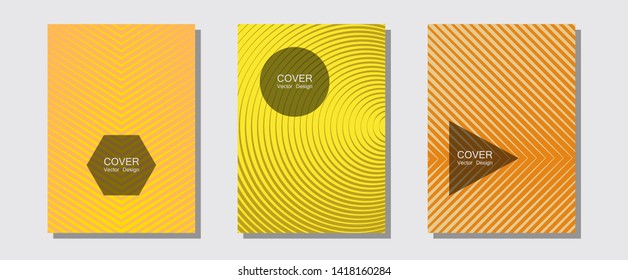 Abstract shapes of multiple lines halftone patterns. Corporate catalogs. Halftone lines music poster background. Liner faded gradation. Cool abstract shapes gradient texture backgrounds.