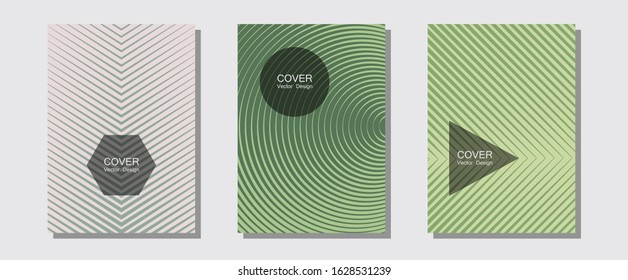Abstract shapes of multiple lines halftone patterns. Future mockups samples. Halftone lines music poster background. Modern branding. Cool abstract shapes gradient texture backgrounds.