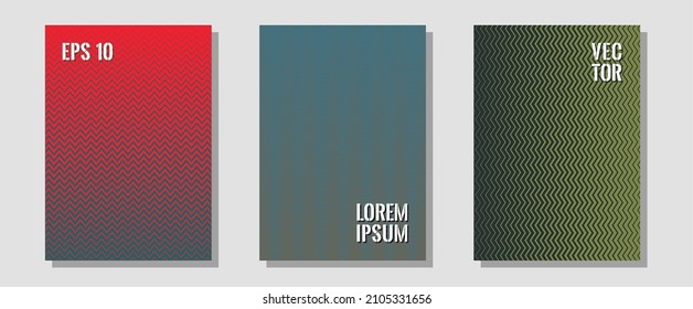 Formas abstractas de múltiples líneas de patrones de semitonos. Anuncios del álbum de música. Zigzag líneas de semitono ondulan rayas de fondo. Estilo futurista. Unas formas abstractas y frescas degradan los fondos de textura.