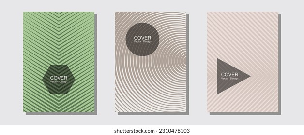 Formas abstractas de múltiples líneas de patrones de semitonos. Maquetas divergentes. Fondo de afiche musical de líneas de semitono. Carteles hipster. Unas formas abstractas y frescas degradan los fondos de textura.