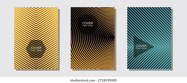 Formas Abstractas de patrones de semitonos de múltiples líneas. Composición neotérica. Fondo de póster de música de líneas de medios tonos. Cuadernos mínimos. Formas abstractas frescas gradiente textura fondos.