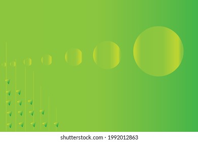Abstract shapes on green background. Useful for visiting card banners and flyer backgrounds.