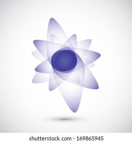 Abstract  shapes on the grey background. Technology background.
