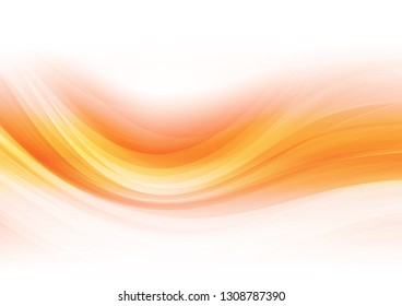 Abstract shapes on orange background. Vector illustration