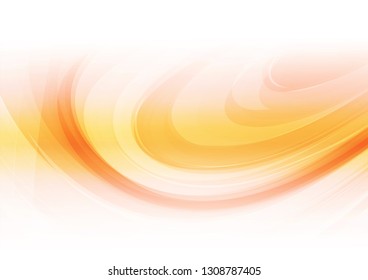 Abstract shapes on orange background. Vector illustration