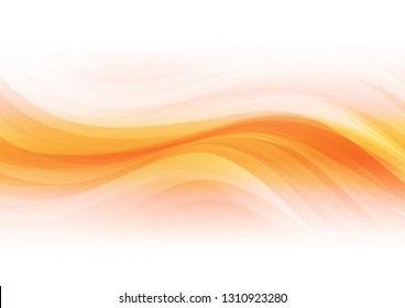 Abstract shapes on orange background. Vector illustration