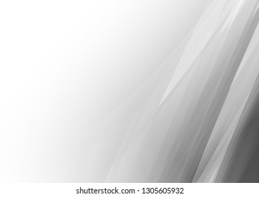 Abstract shapes on white and gray background, Vector illustration