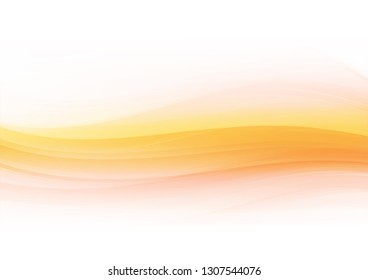 Abstract shapes on white and orange background. Vector illustration