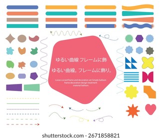 Formas abstratas, molduras orgânicas, cores pastel, design minimalista, curvas suaves, elementos decorativos, bolhas de fala, rótulos, estética suave, conjunto versátil, pacote de ilustração, elementos de iu Illustrator