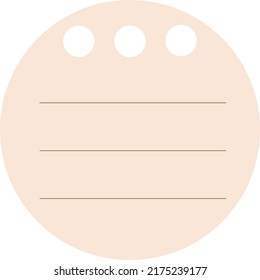 Abstrakte Formen - Organischer Sticky-Hinweis