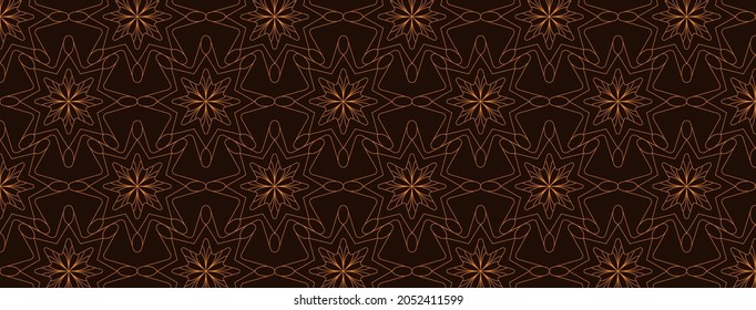 abstract, shapes, painting, design, pattern, line, stars, moon, colorful, orange, dark brown gradient wallpaper background