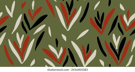 Abstract shapes pattern. Collage striped contemporary print. Fashionable template for design. Modern ethnic style.
