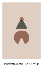 Abstract Shapes Print. Vector Poster.