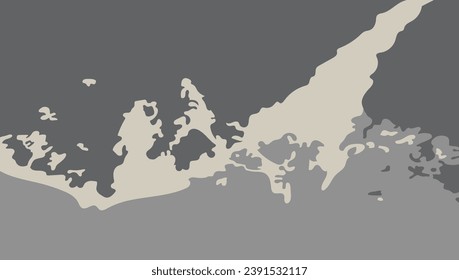 Abstract shapes rug, Design pattern with texture.