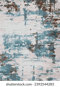 Abstract shapes rug, Design pattern with texture.