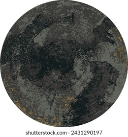 Abstract shapes rug, Design pattern with texture. Circle Rug.