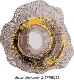 Abstract shapes rug, Design pattern with texture. 