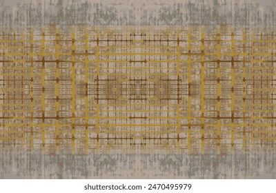 Abstract shapes rug, Design pattern with texture.