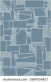 Abstract shapes rug, Design pattern with texture.