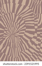 Abstract Shapes Rug, Spiral Pattern Rug.
