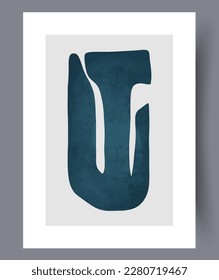 Abstrakt formt skandinavische Elemente Wandkunst Druck. Printable minimale abstrakte Formen Poster. Wandbilder für Innenarchitektur. Zeitgenössischer dekorativer Hintergrund mit Element.