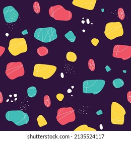 abstract shapes seamless patterns. Hipster fashion. Abstract jumble textures. Triangle. printing, website, fabric, poster, cards. figures Bright baby