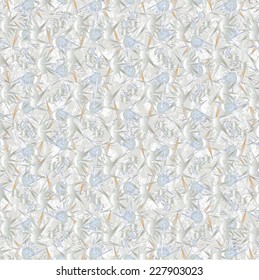abstract shapes with spikes on silver background