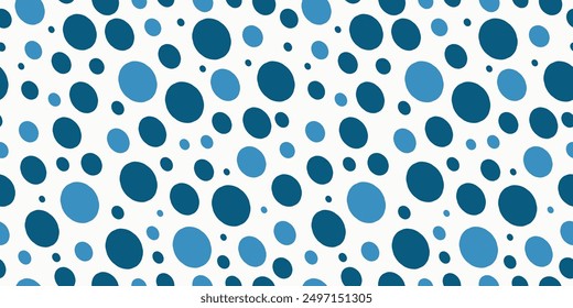 Abstract shapes, spots, circles. Seamless geometric pattern. Simple vector texture. Repeating background for wallpaper, packaging, textile.