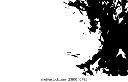 Abstract shapes, spots. Grunge texture. Vector background