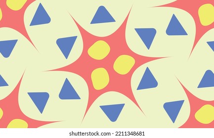 abstract shapes star lines pattern
