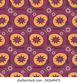 Abstract shapes, stars. Vector illustration background