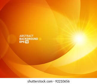 Abstract shapes swirl and light vector background. Eps 10.