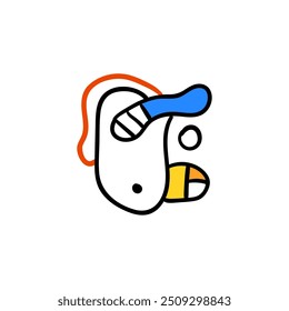 abstract shapes, symbol icons, logos according to their respective interpretations, art vector illustrations