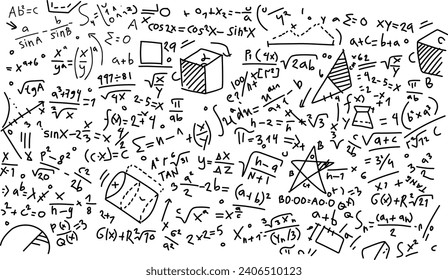 Abstrakte Formen und Symbole, Geometrie, Ellenbogen, Symbolsatz für Design, Linienkunstmathematik 