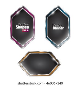 Abstract Shapes / Template for Infographics / Graphic Design / Presentation / Design element / Banners