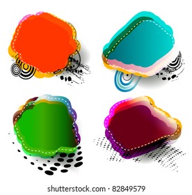 abstract shapes for text