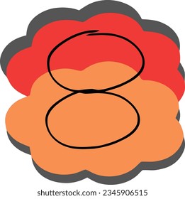Abstract shapes textures decoration vector illustration set. Childish cute drawing. Pastel decorative retro composition. Abstract decorative wavy pattern. Elegant geometric shapes. 